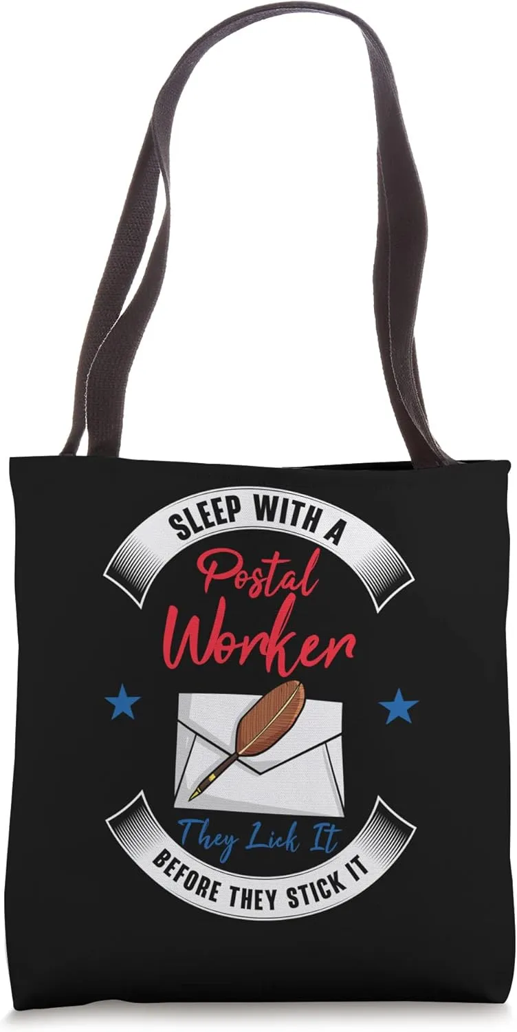 Sleep With A Postal Worker Mail Delivery Men Postman Mail Tote Bag