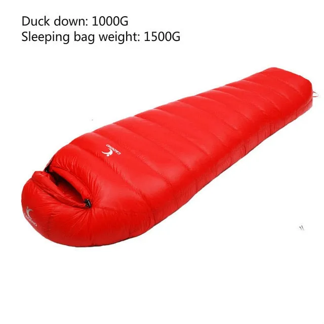 Sleeping Autumn Ultralight White Duck Travel Mummy Sleeping Camping Bag Adult Hiking Type Climbing Bag Limited time Down Bundle discount Outdoor Winter