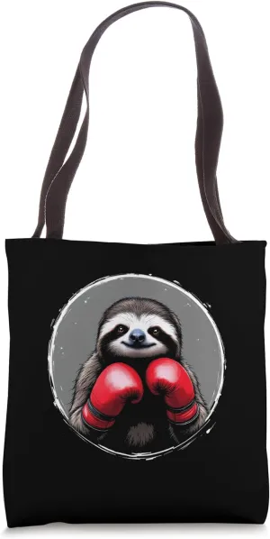 Sloth, boxing gloves, Tote Bag