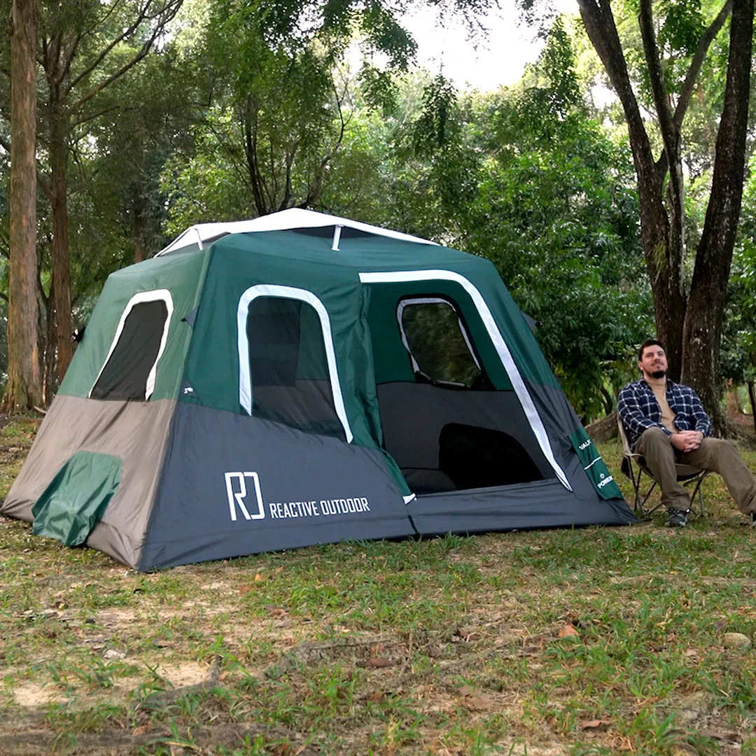 Small-Sized 2 Step Cabin Tent   FREE Camping Tarp (Up To 4 Person)