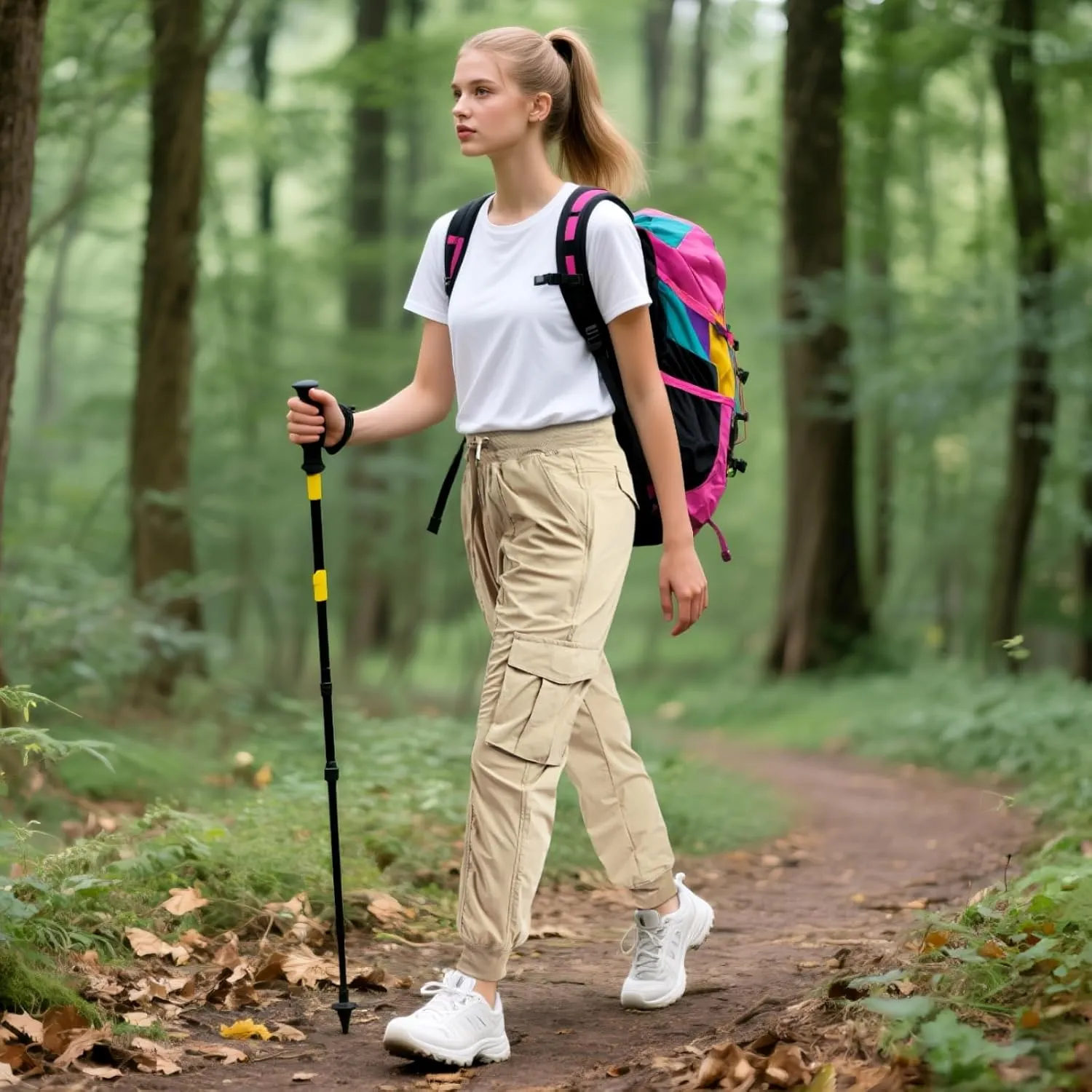 smawell Women's Hiking Cargo Pants Quick Dry Water Resistant Joggers with Pockets