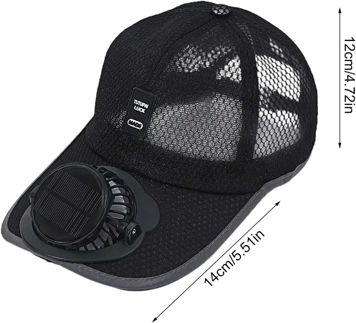 Solar Fan Hat - Solar Powered Fan Hat | Mens Baseball with Solar Fan | Outdoor Sports Baseball Caps Hats | Uv Block Sports
