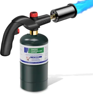 Sondiko Powerful Propane Torch Head with Igniter, Soldering Equipment Power Tools, Adjustable Blow Torch, Cooking Torch, Searing Torch for Steaks, Welding and BBQ, Black(Propane Tank Not Included)