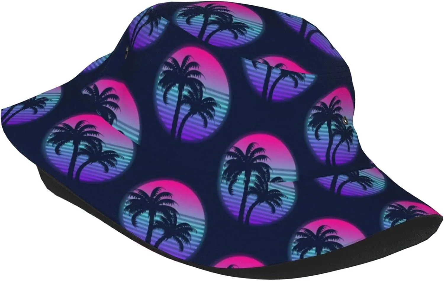Southwest Hipster Turquoise Orange Swirls Bucket Hat for Men Women Fisherman Hat Packable Sun Cap Travel Beach Caps
