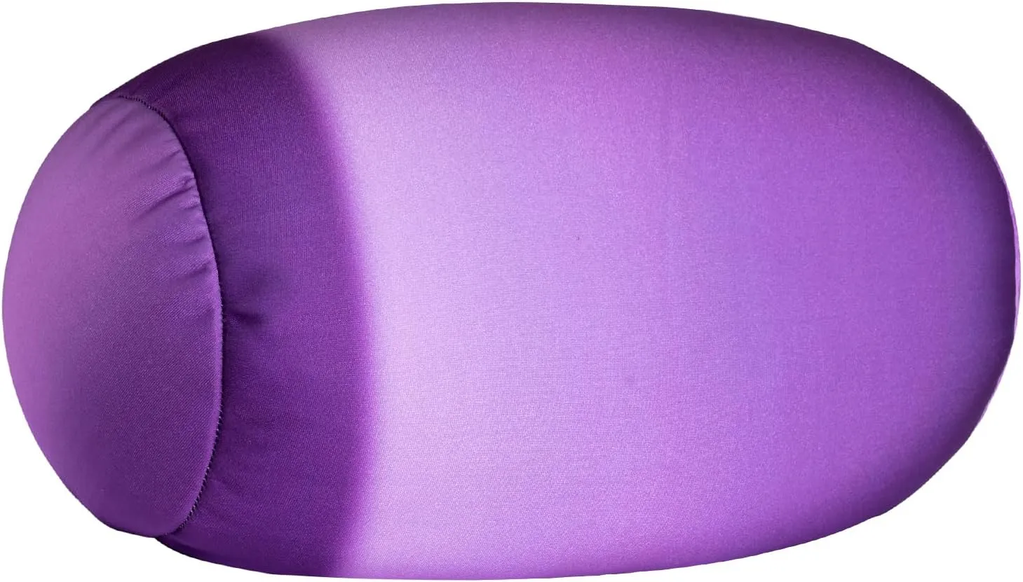 Squishy Microbead Neck Pillow, 7Inch x 12Inch Soft Travel Body Bed Pillow Bean Pillow for Kids Adult Chair Sleeping Car Seat, Fun Dormroom (Purple Colorful)