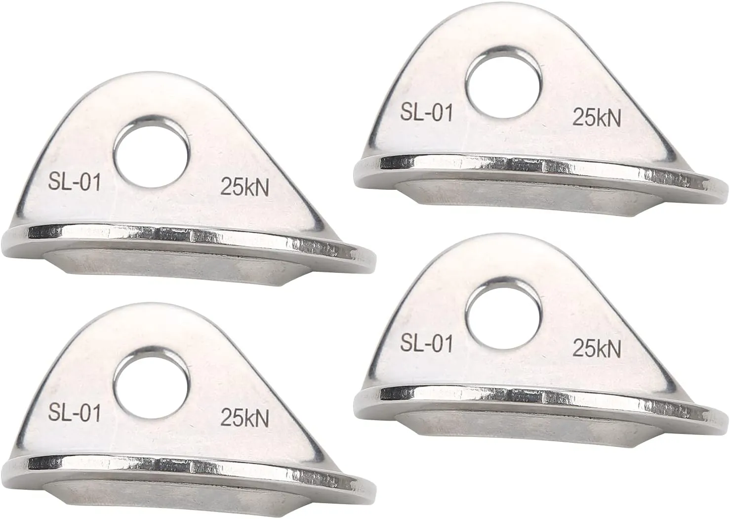 Stainless Steel Hanger Bolts, 4 Pcs for Rappelling and High Altitude