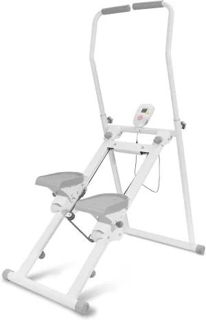 Stair Stepper for Home Gym, Vertical Stair Climber Cardio Exercise Machine,Foldable Stepping Machine with Adjustable Handlebar, Stair Master with 300LBS Loading Capacity