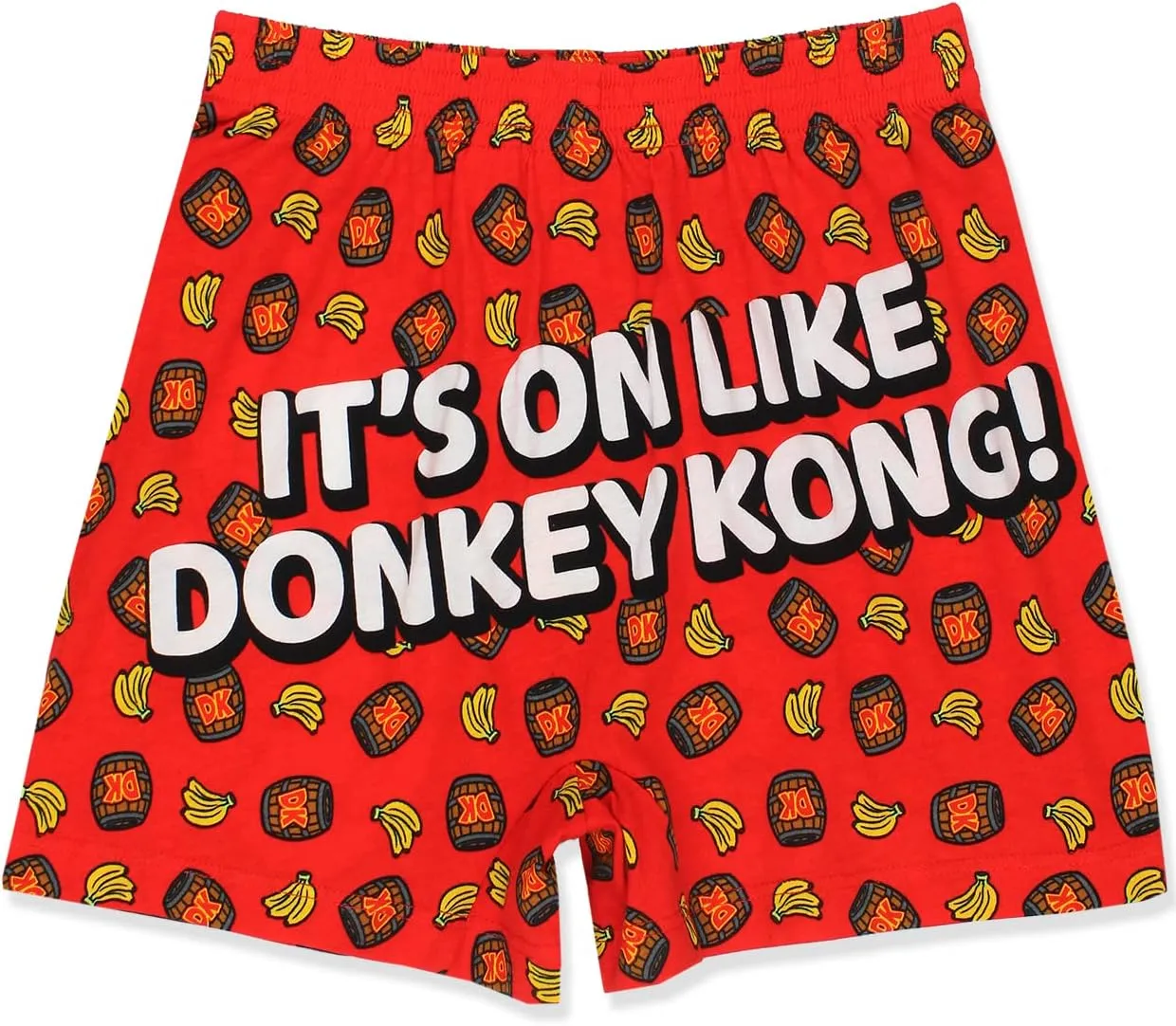 Super Mario Brothers Men's Button Fly Boxer Lounge Shorts