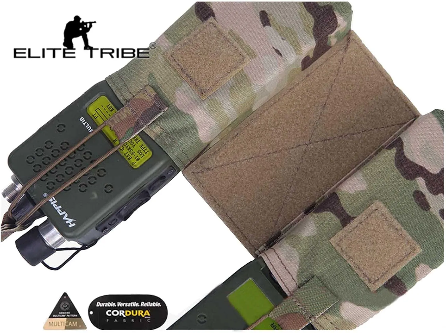 Tactical MOLLE JPC MBITR Radio Pouch Set Utility Military Double Sub Bag