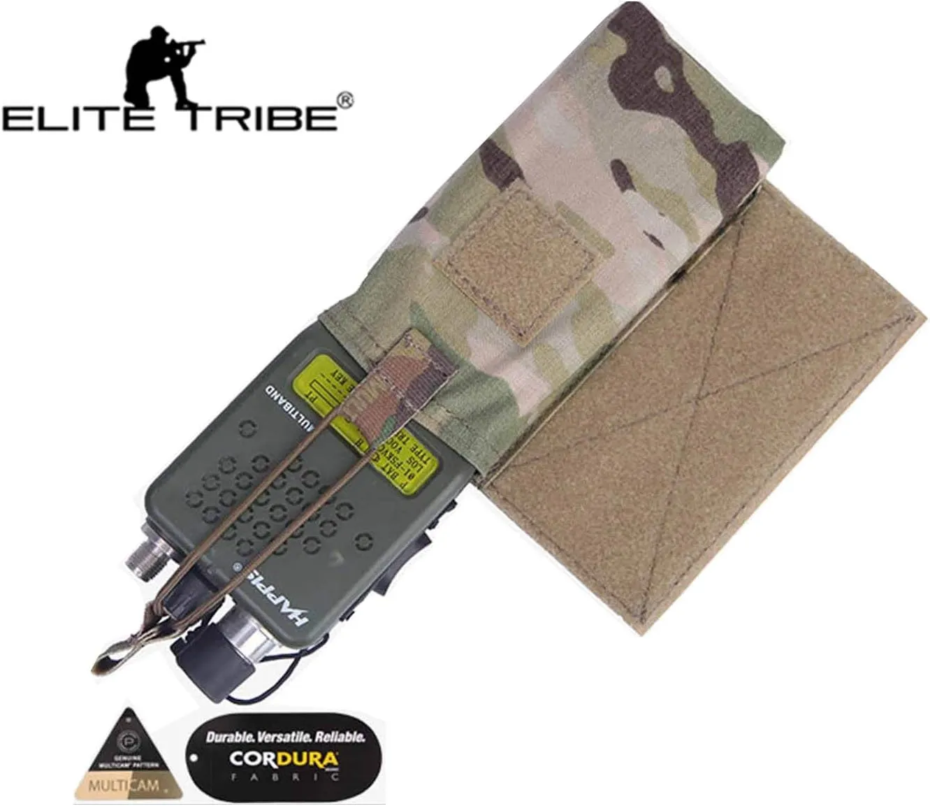 Tactical MOLLE JPC MBITR Radio Pouch Set Utility Military Double Sub Bag