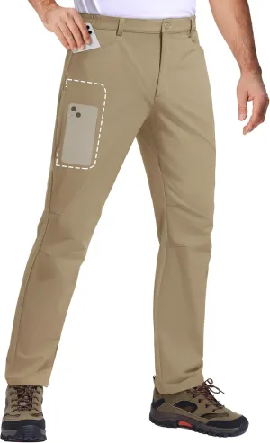 TACVASEN Men's Hiking Pants Lightweight Quick Dry Ripstop Water Resistant Stretchy Work Pants for Climbing Travel Casual