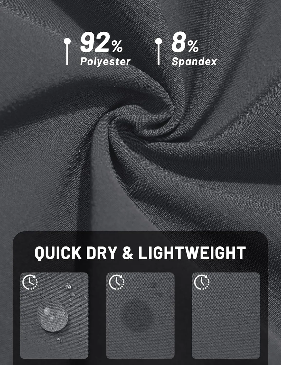 TACVASEN Mens Lighweight Hiking Pants Athletic Casual Quick Dry Stretch Water Resistant Joggers with Pockets Workout Gym