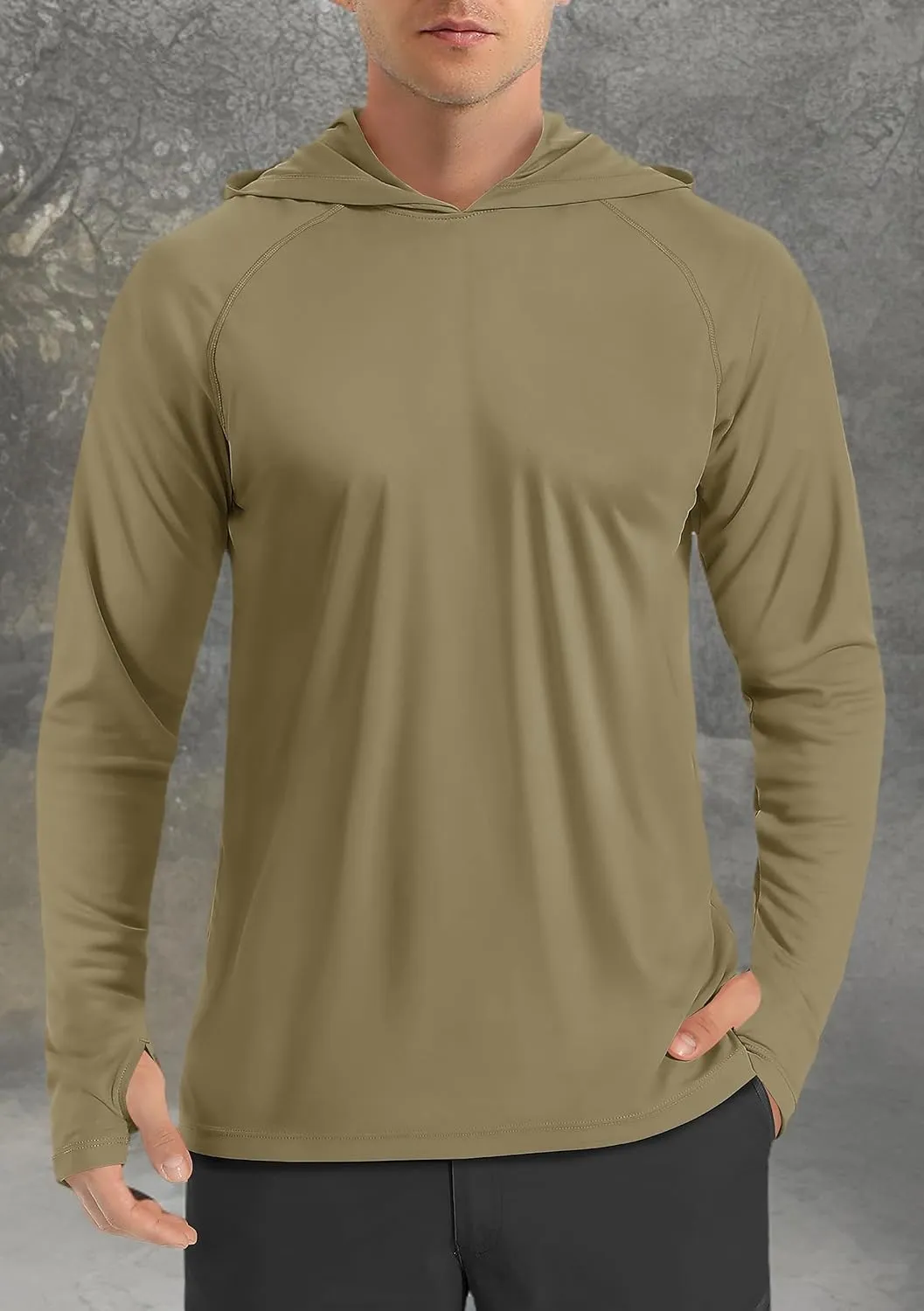 TACVASEN Men’s Sun Protection Shirts UPF 50  Rash Guard for Men Long Sleeve Lightweight SPF UV Hoodie Swimming Hiking