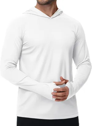 TACVASEN Men’s Sun Protection Shirts UPF 50  Rash Guard for Men Long Sleeve Lightweight SPF UV Hoodie Swimming Hiking