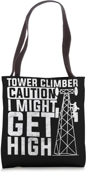 Telecommunications Tower Climbers Essentials Lineman Tools Tote Bag