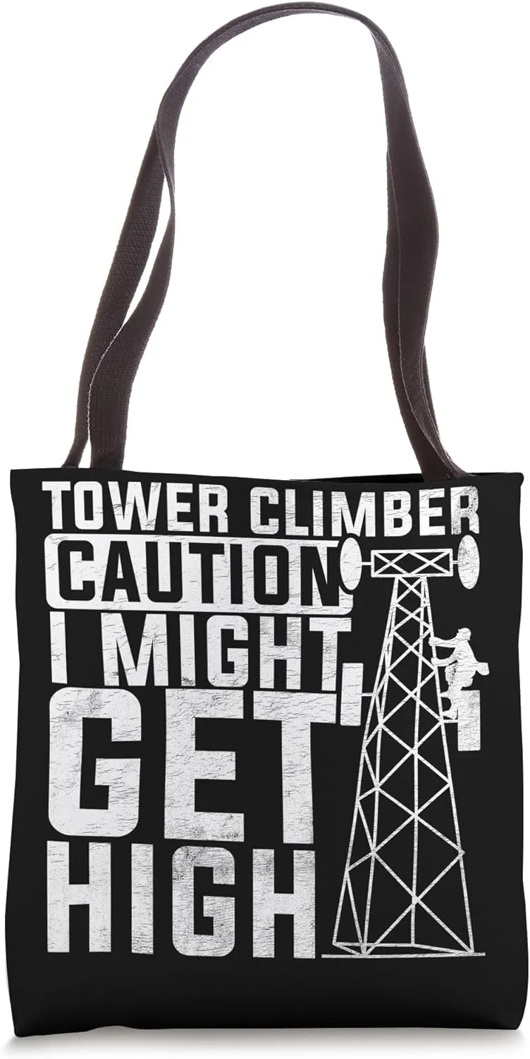 Telecommunications Tower Climbers Essentials Lineman Tools Tote Bag