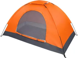 Tents for Camping,1-Person Camping Tent,Camping Tent, Waterproof & Windproof Camping Dome Tent Automatic Pop Up Quick Shelter with Portable Carry Bag for Outdoor Hiking, Orange