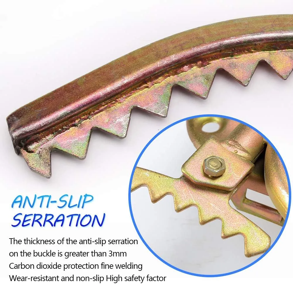 Tree Climbing Gear, Tree Climbing Tool, Adjustable Tree Climbing Spikes for Climbing Hunting Observation Picking Fruit,250model