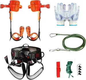 Tree Climbing Gear,Tree Climbing Gear Arborist Tree Climbing Kit for Tree Work,Suitable for Felling and Picking