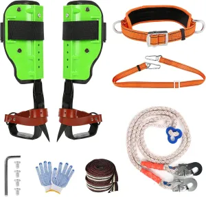 Tree Climbing Spike, Tree Climbing Gear with Multi-Functional Straps, Climbing Spurs for Outdoor Jungle Survival Fruit Picking