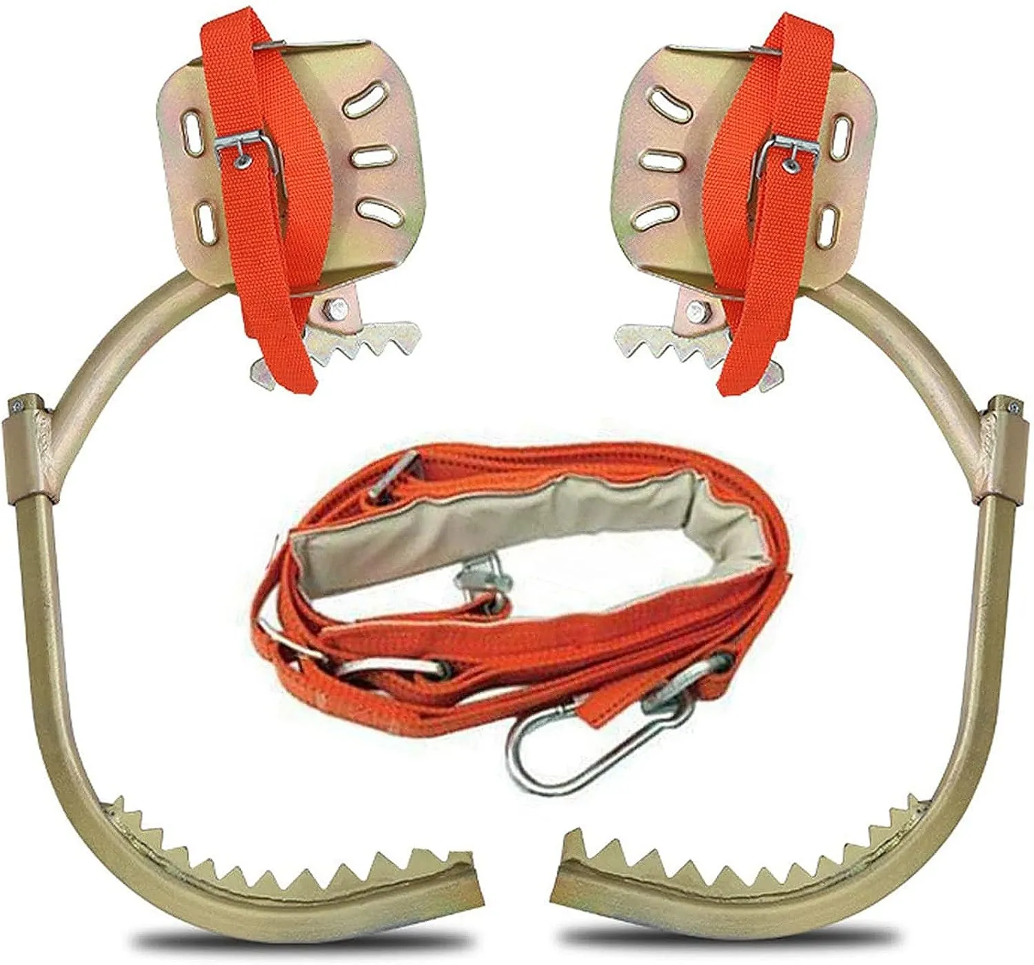 Tree Climbing Tool, Tree Climbing Spike Set, Non-Slip Climbing Tree Spikes, Safety Belt Adjustable Rope Rescue Belt for Cutting Trees and Fruit Picking(Size:Model 550)