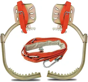 Tree Climbing Tool, Tree Climbing Spike Set, Non-Slip Climbing Tree Spikes, Safety Belt Adjustable Rope Rescue Belt for Cutting Trees and Fruit Picking(Size:Model 550)