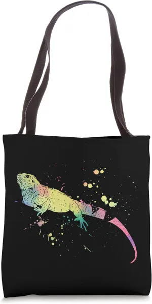 Tropic Reptile Zookeeper Colorful Iguana Tote Bag