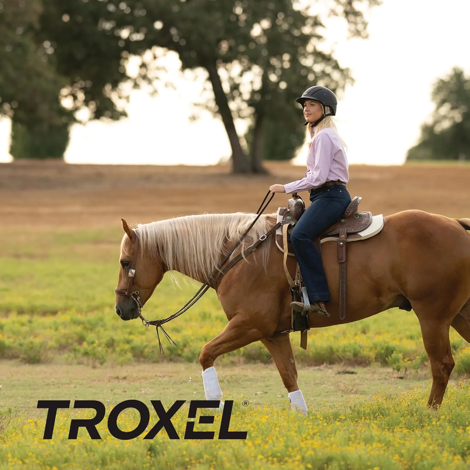 Troxel Dynasty Ultralight Horse Riding Helmet, Low-Profile, Adjustable Design, Safety Horseback Riding Gear