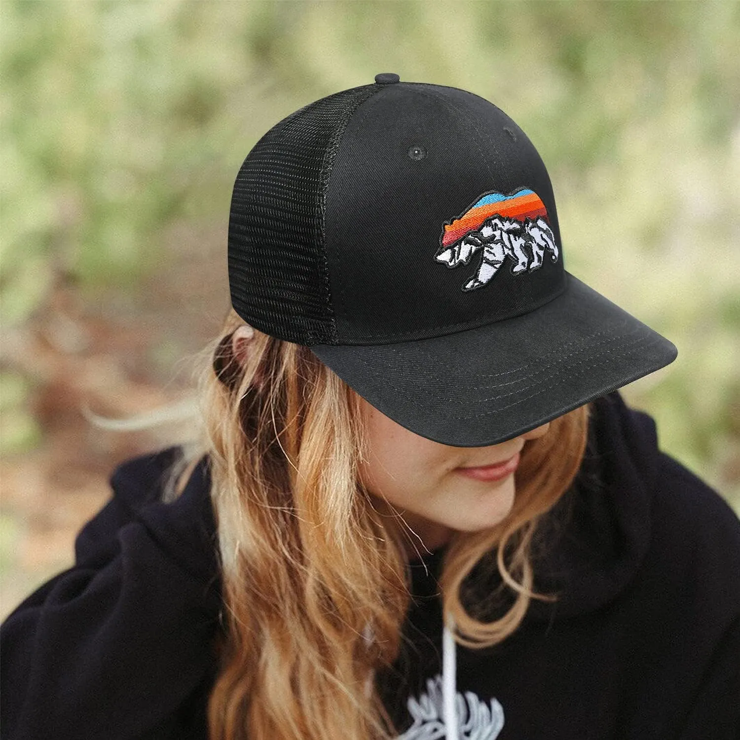 Trucker Hat for Men and Women - Outdoors Snapback Hats for Hiking, Climbing, Fishing, Outdoor Adventure