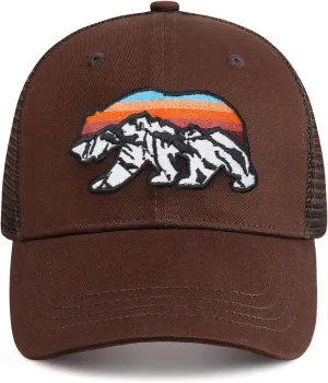Trucker Hat for Men and Women - Outdoors Snapback Hats for Hiking, Climbing, Fishing, Outdoor Adventure