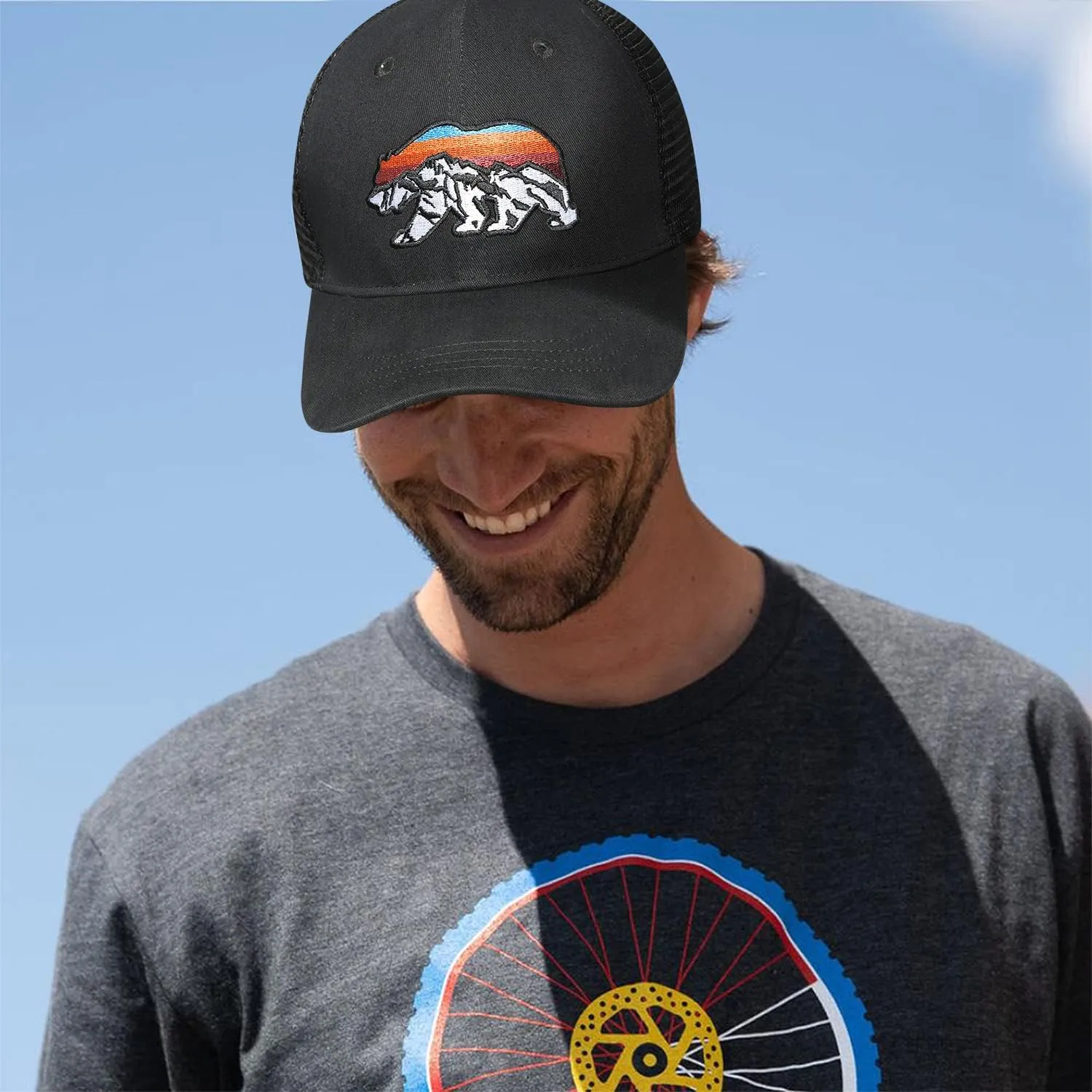Trucker Hat for Men and Women - Outdoors Snapback Hats for Hiking, Climbing, Fishing, Outdoor Adventure