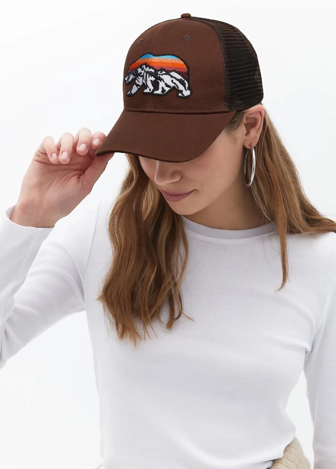 Trucker Hat for Men and Women - Outdoors Snapback Hats for Hiking, Climbing, Fishing, Outdoor Adventure