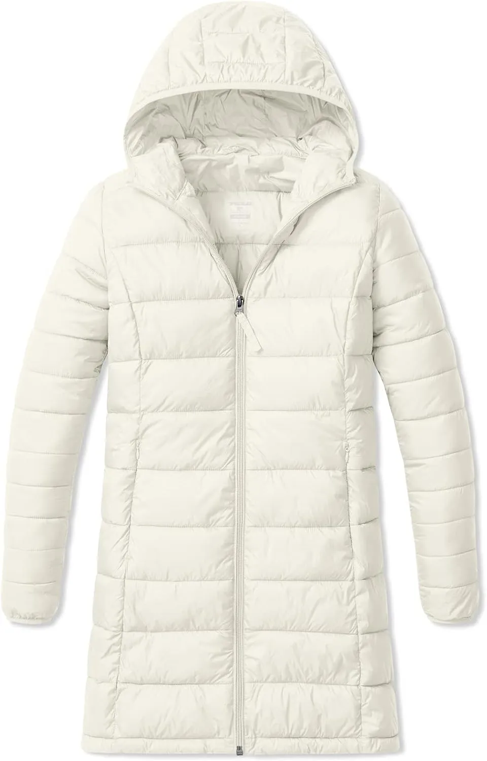 TSLA Women's Lightweight Packable Accent Puffer Jacket, Water-Resistant Winter Coat