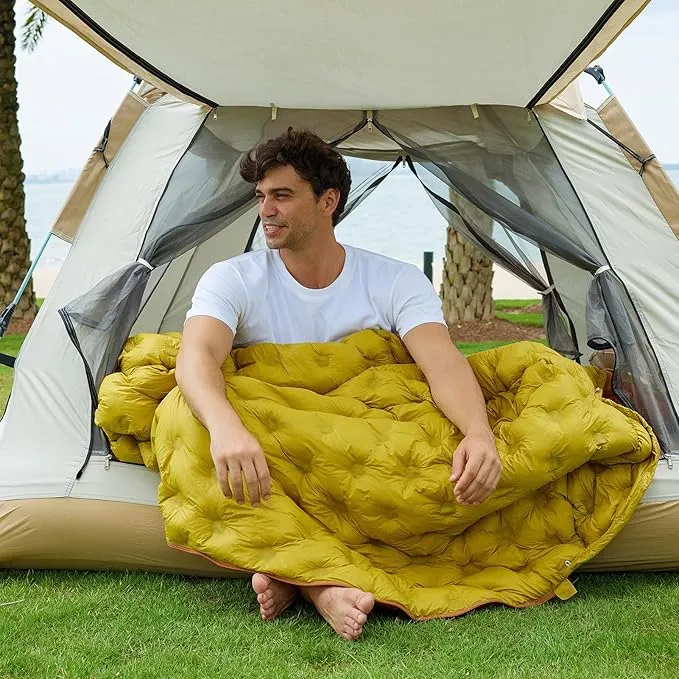 Ultralight Down Sleeping Bag for Adults, 32-55F 3 Season 650 Fill Down, Lightweight Compact Mummy Backpacking Sleeping Bag for Outdoor Camping and Hiking, Compressible -MFH500