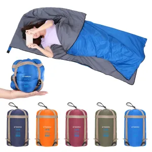 Ultralight Envelope Sleeping Bag for Adults - Ideal for Warm Weather Camping, Travel, Backpacking, and Hiking
