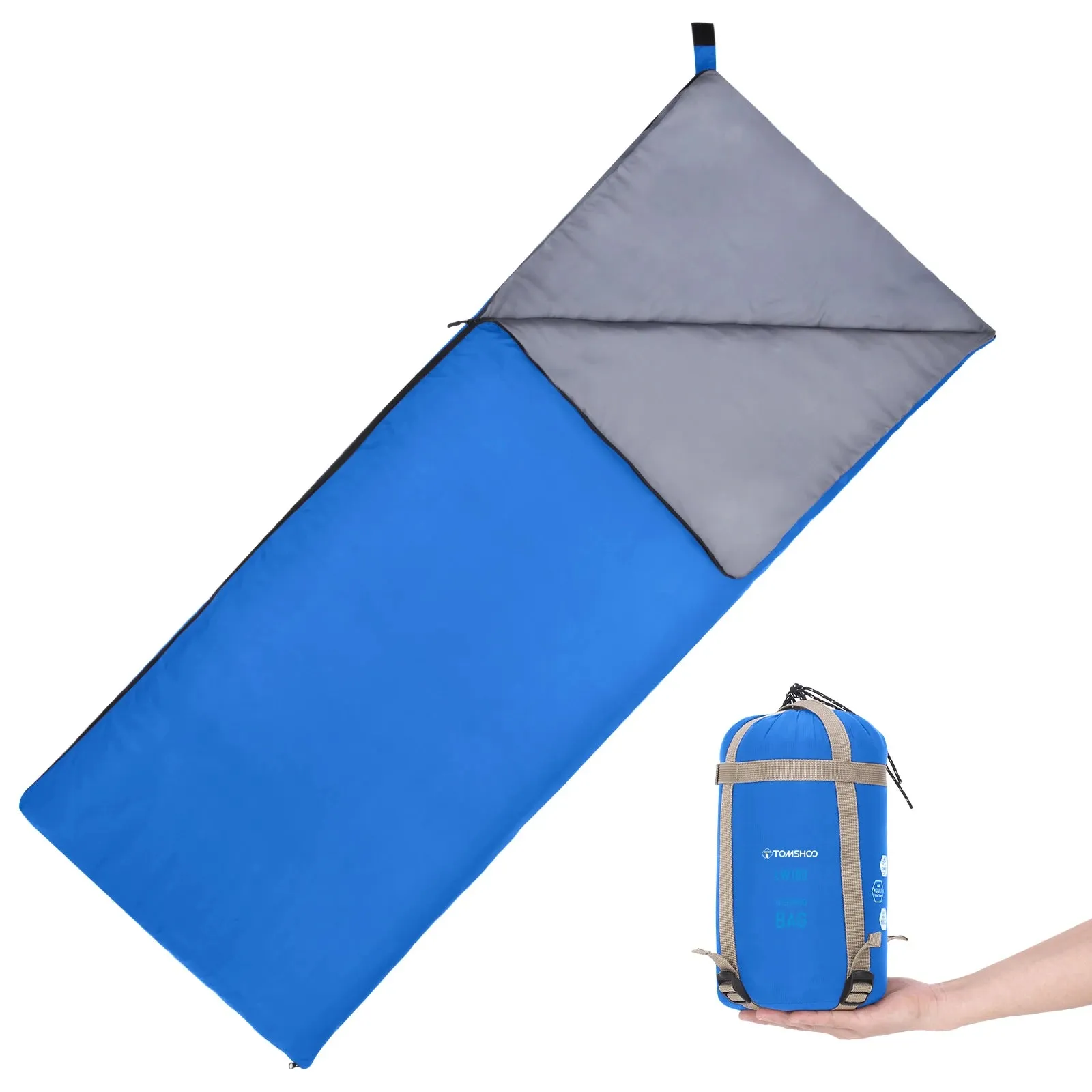 Ultralight Envelope Sleeping Bag for Adults - Ideal for Warm Weather Camping, Travel, Backpacking, and Hiking