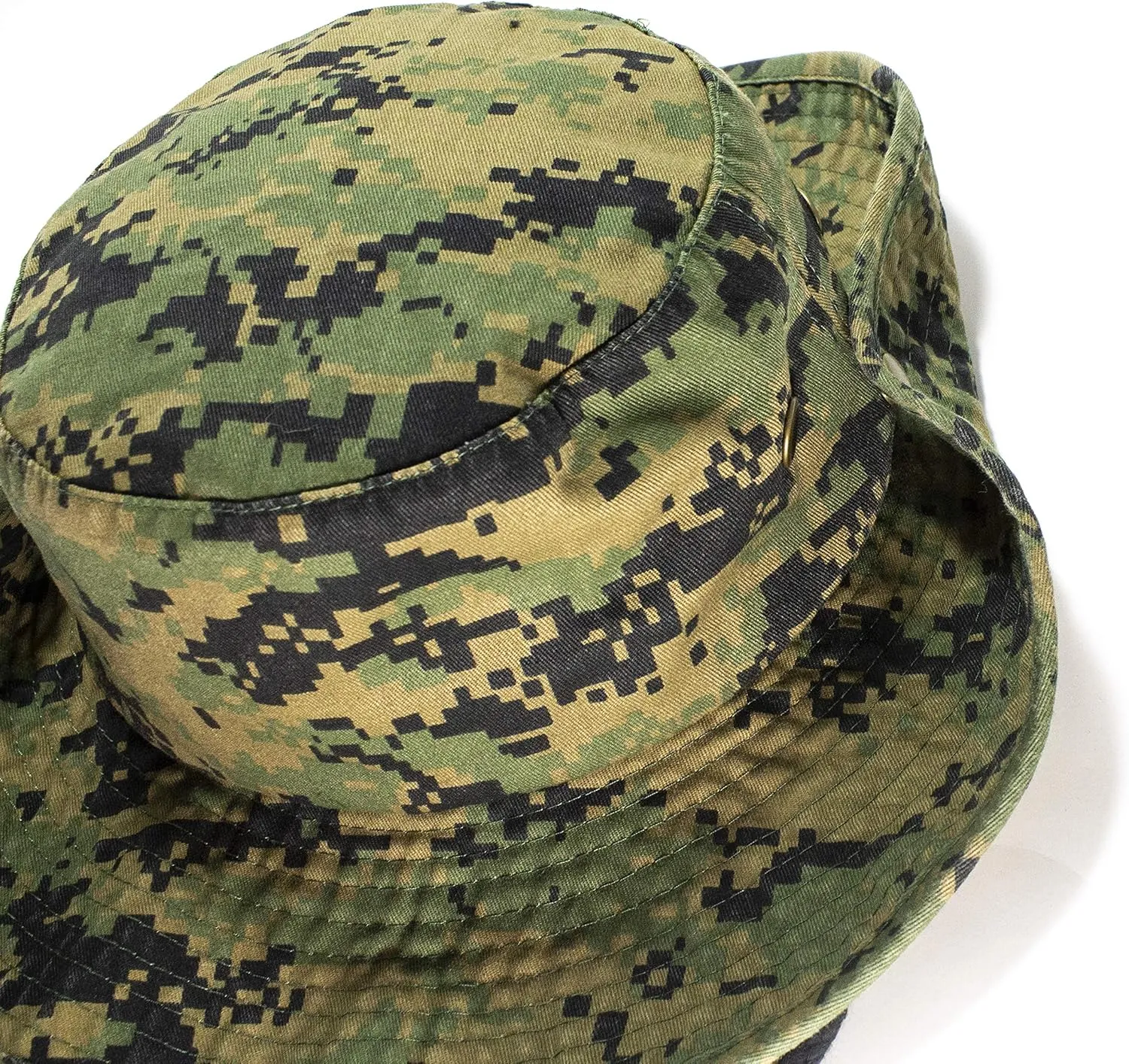 Unisex 100% Cotton Camo Bucket Hat Fishing Hunting Camping Safari Boonie Sun Summer