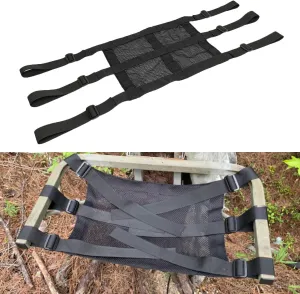 Universal Tree Stand Seat Replacement Metal Buckle16 X12 Adjustable Tree Stand Seat Deer Stand Accessories Hunting for Climbing Treestands Ladder Stands Lock On Tree Stands Black