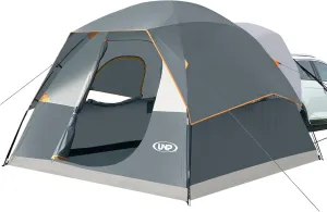 UNP SUV Dome Tent for Camping, Outdoor 6 Person Car Camping Tent, Easy Set Up SUV Tailgate Tent with Rainfly 10' x 10' Vehicle Camping Tent