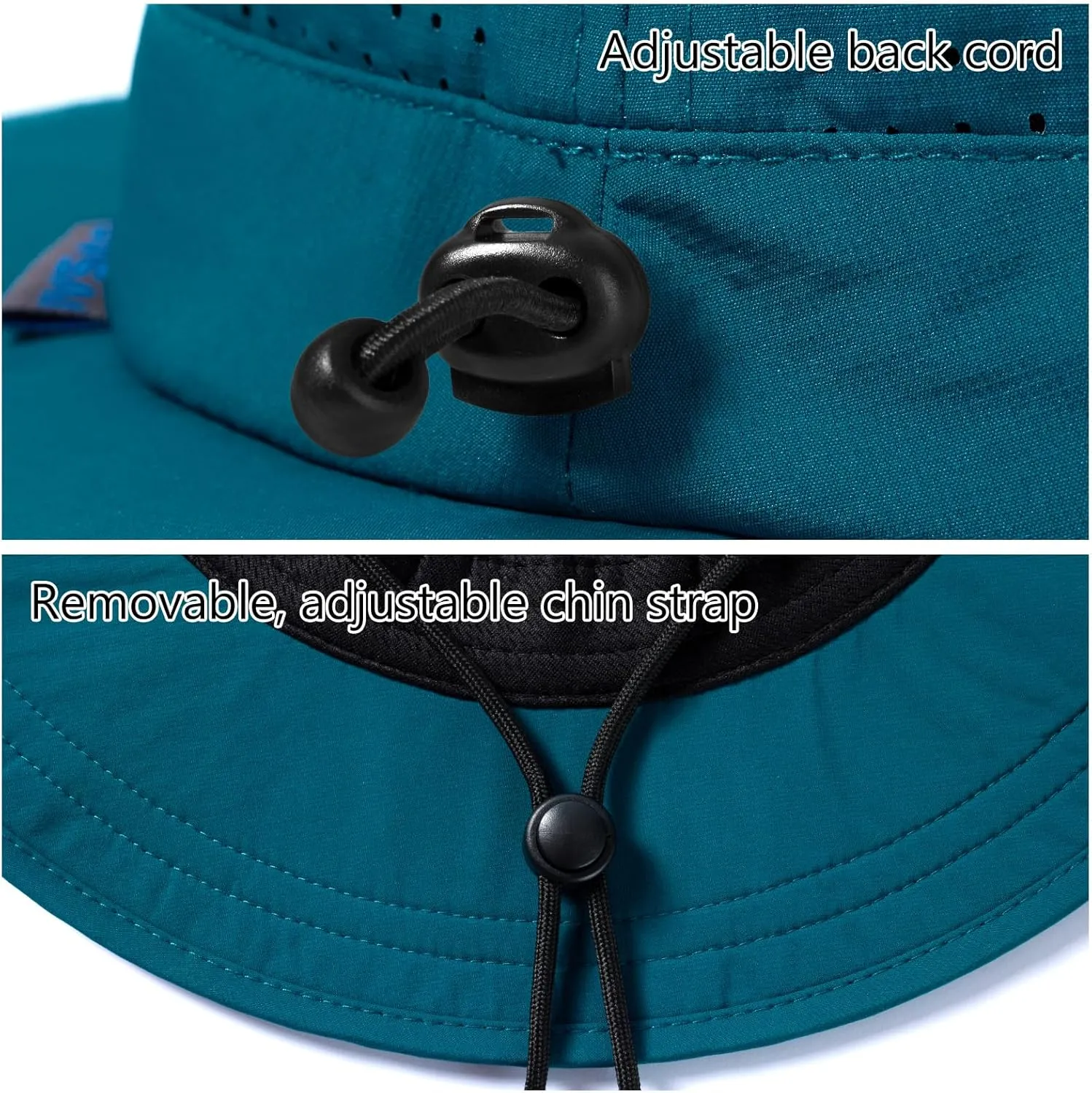 UPF 50  Bucket Sun Hat with Laser Perforated Mesh Cooling Adjustable Breathable Lightweight for Outdoor Men Women