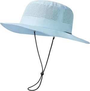 UPF 50  Bucket Sun Hat with Laser Perforated Mesh Cooling Adjustable Breathable Lightweight for Outdoor Men Women