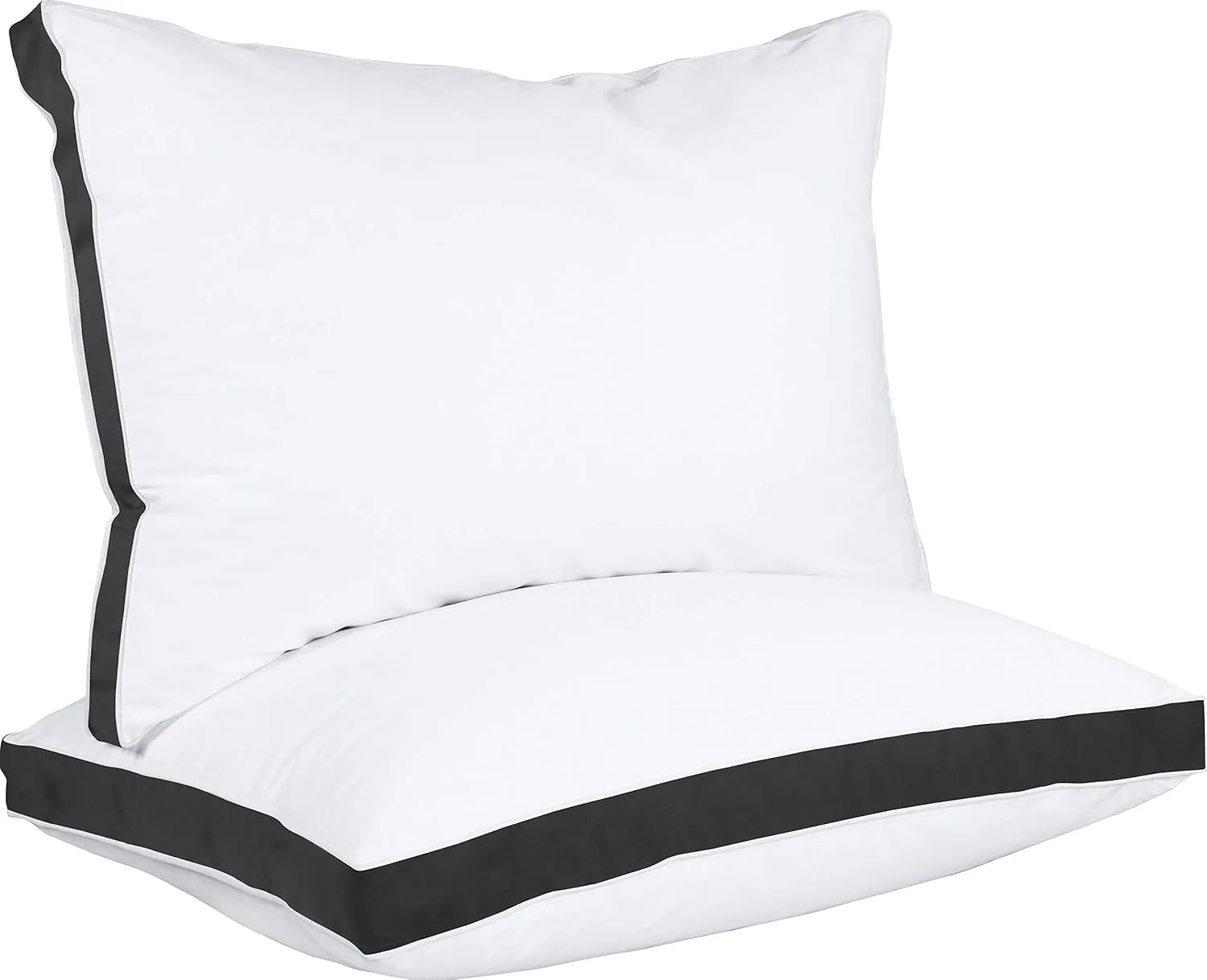 Utopia Bedding Bed Pillows for Sleeping Queen Size (Black), Set of 2, Cooling Hotel Quality, Gusseted Pillow for Back, Stomach or Side Sleepers