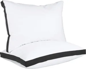 Utopia Bedding Bed Pillows for Sleeping Queen Size (Black), Set of 2, Cooling Hotel Quality, Gusseted Pillow for Back, Stomach or Side Sleepers