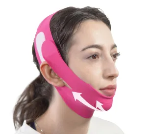 V Line Lifting Mask Chin Strap for Sleeping, Chin Strap, V Line Mask, Face Lifting Strap, Jawline Shaper, Jaw Strap, Double Chin Reducer,Face Lift Tape & Snoring Solution (Rose)
