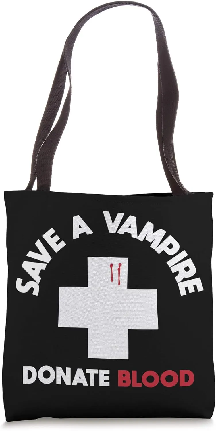 Vampire Bite Blood Bloody Humor Funny Funny Christmas Gift Tote Bag