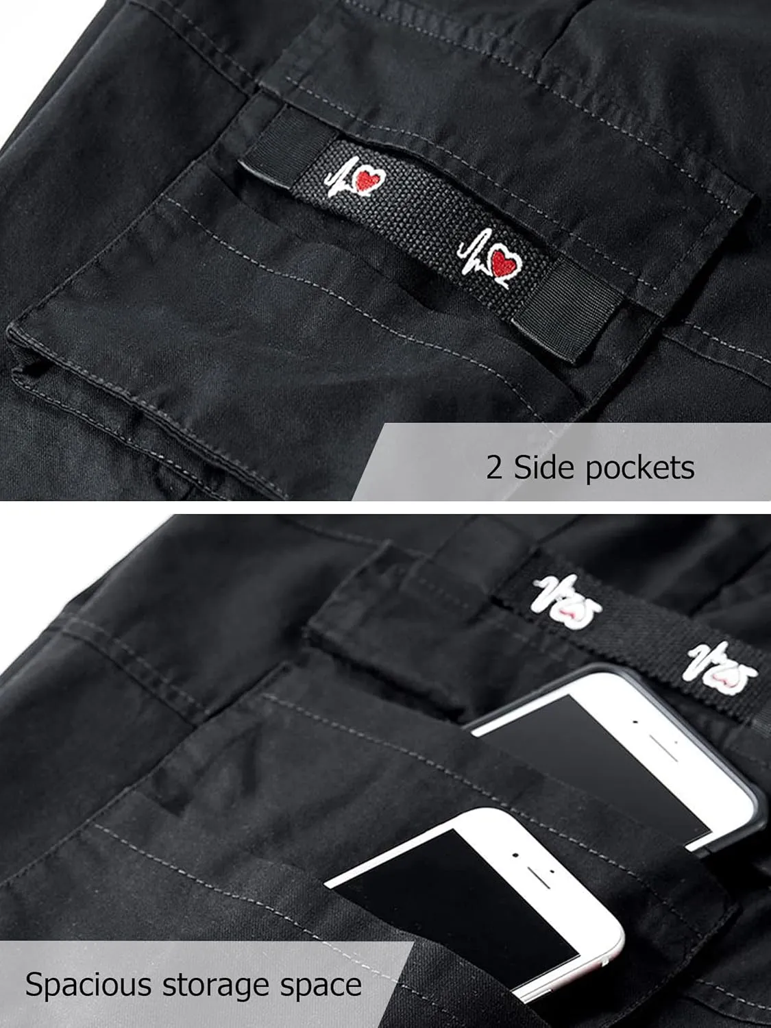 Vcansion Men's Casual Cotton Loose Fit Lightweight Multi-Pockets Cargo Shorts