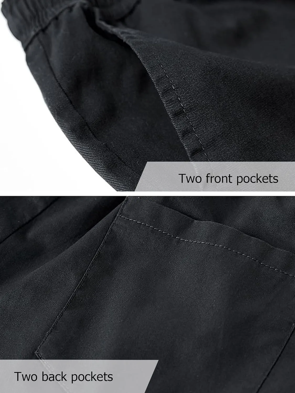 Vcansion Men's Casual Cotton Loose Fit Lightweight Multi-Pockets Cargo Shorts