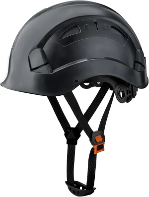 Vented Hard Safety Helmet, ABS Work Helmet with Adjustable 6-Point Suspension, ANSI Z89.1 Certified for Construction, Climbing, and Industrial Use