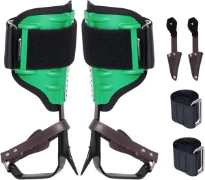 VEVOR Tree Climbing Spikes, 1 Pair Climbing Spurs, 350lbs Load Capacity Tree Climbing Gear with Straps and Spike Protectors, Arborist Equipment for Climbers, Hunting, Fruit Picking