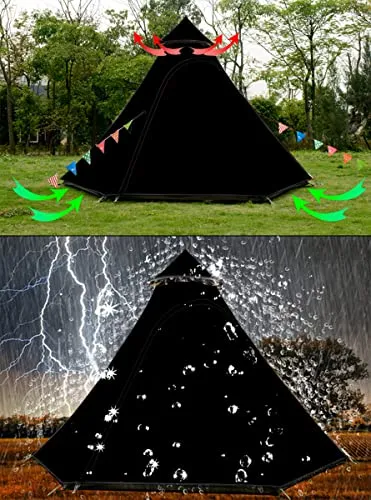 Vidalido Dome Camping Tent 5-6 Person 4 Season